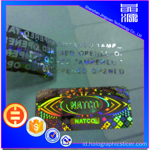 Stiker Hologram Anti-Faktur 3d